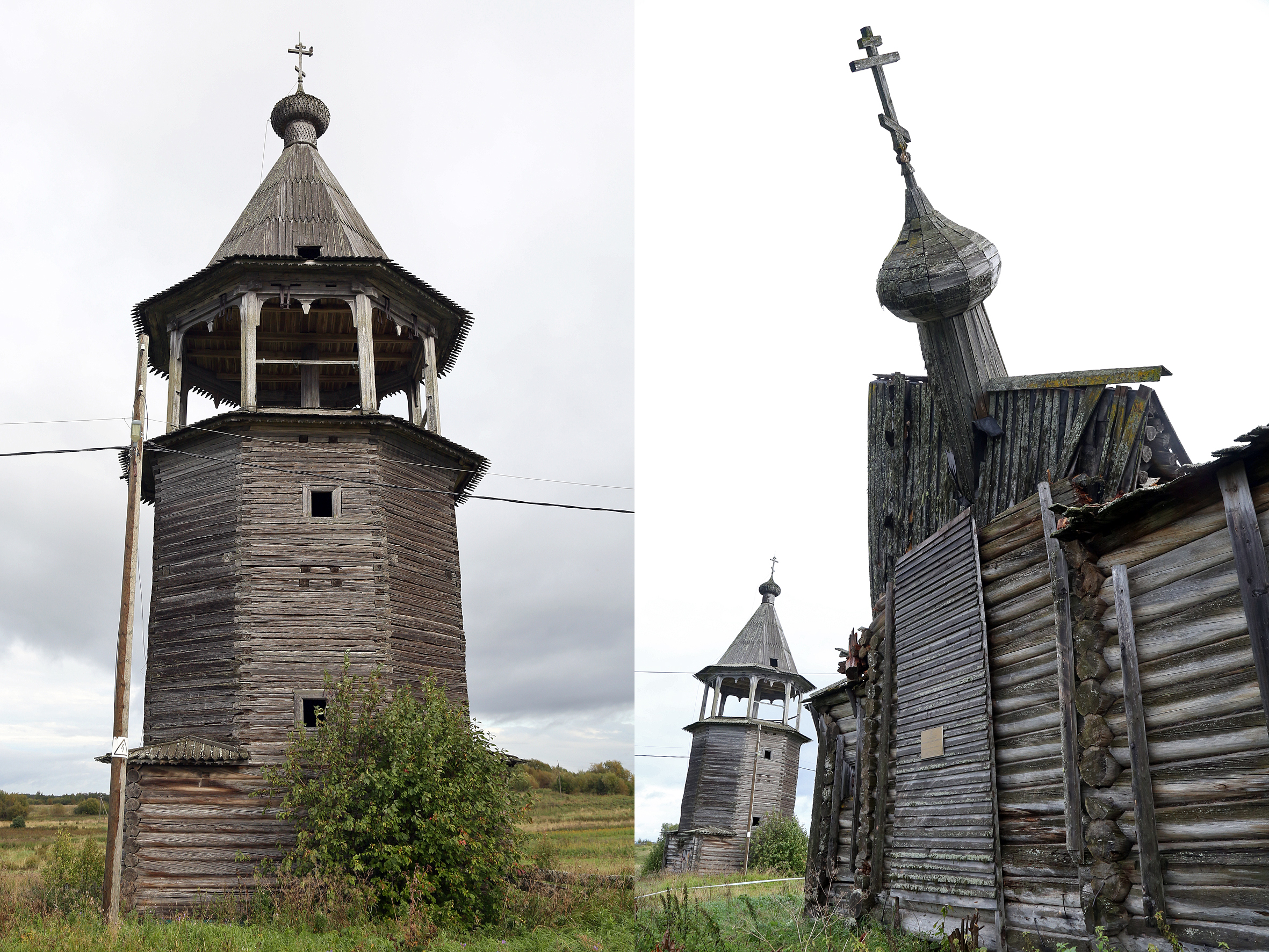 «Деревянные церкви Руси…» Этим памятникам старины в Чухчереме, церкви и колокольне, больше двух веков