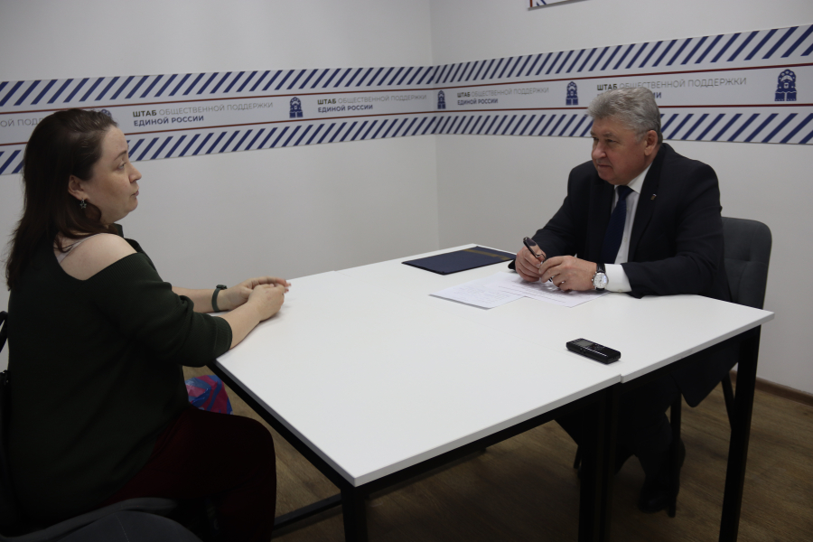 На приёме у председателя