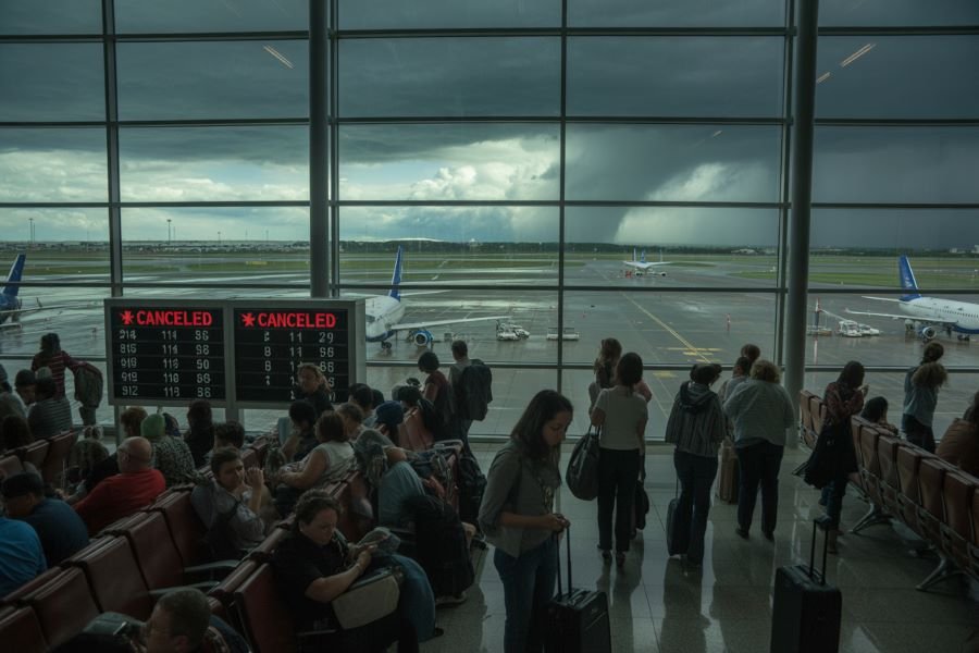 Великобритания столкнулась с масштабным транспортным кризисом из-за шторма Chandra