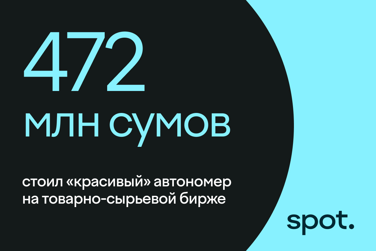 «Красивый» автономер продали за 472 млн сумов