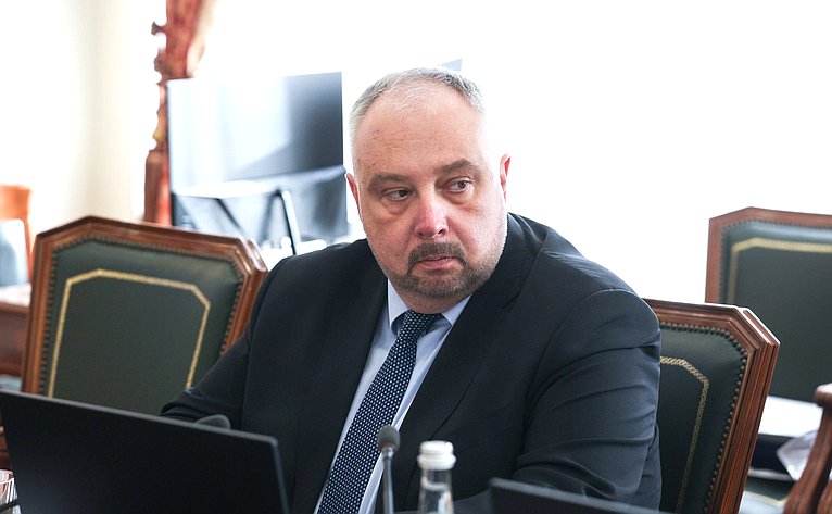 Встреча сенаторов РФ с депутатом Великого национального собрания Турции, председателем группы дружбы с Россией Великого национального собрания Турции Муратом Байбатуром