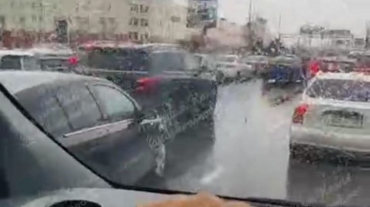 Пробки в Краснодаре: дождь, самые тяжелые участки для проезда
