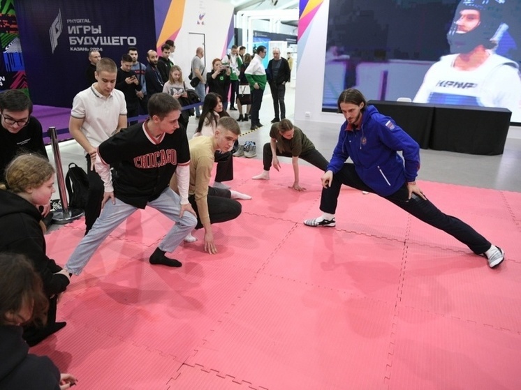 В День Карелии на выставке-форуме «Россия» олимпийский чемпион провел открытую тренировку по тхэквондо