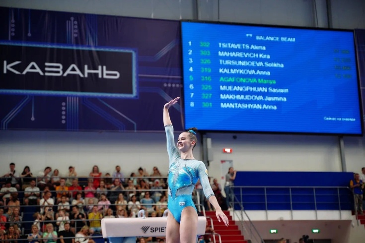 Новгородка Мария Агафонова - победительница игр БРИКС по спортивной гимнастике