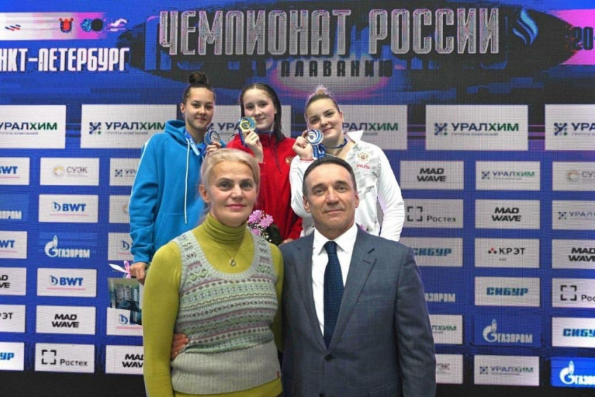 Волгоградские девушки выиграли медали чемпионата России по плаванию ​