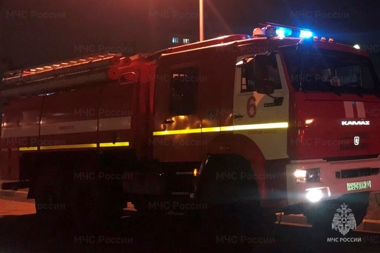 Первичная информация о пожаре в городе Старый Оскол в микрорайоне Ольминского