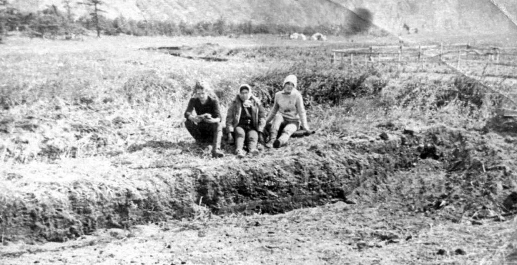 Раскопки на месте древнекорякского поселения X-XIII веков. Атарган