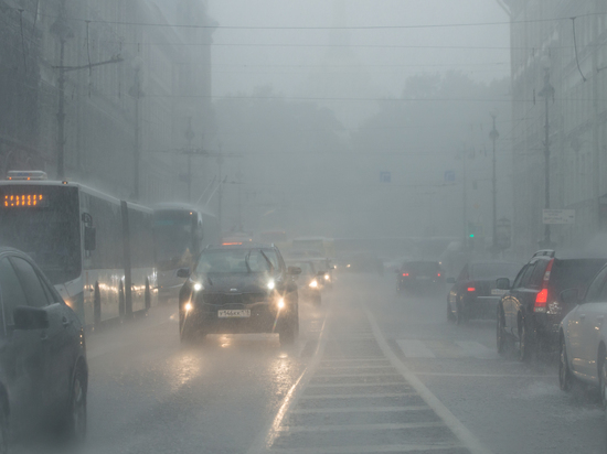 Погода вчера в питере фото Thunder-storm and hail: what dangers were prepared by weather in Saint Petersbur