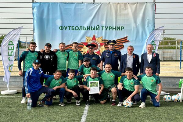 Команда УФСИН Ставрополья приняла участие в турнире по мини-футболу, посвященному Дню Победы