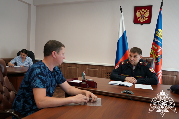 В Иванове начальник регионального Управления Росгвардии провел приём граждан в Приёмной Президента Российской Федерации в Ивановской области