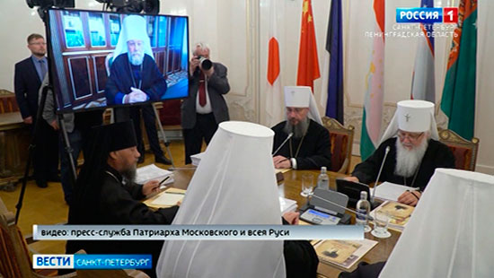 Заседание священного синода 2024. Патриарх в Питере фото.