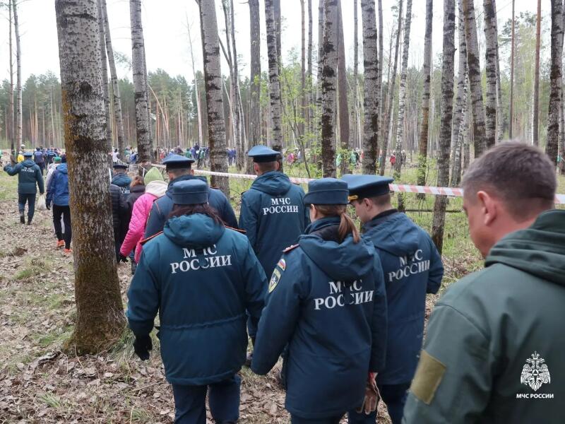 Томские спасатели посадили деревья в честь героев Великой Отечественной войны