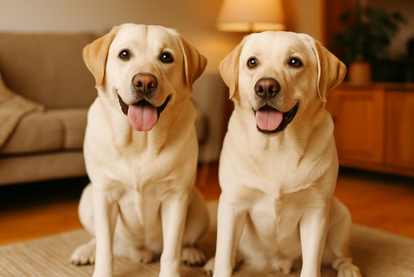 Две собаки в комнате