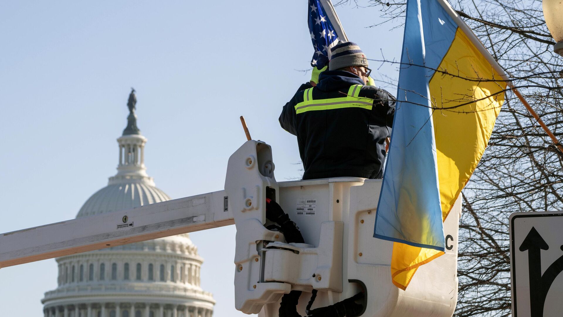 флаг украины и сша