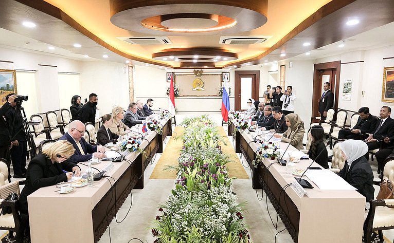 В рамках визита в Республику Индонезия делегация Совета Федерации провела ряд встреч