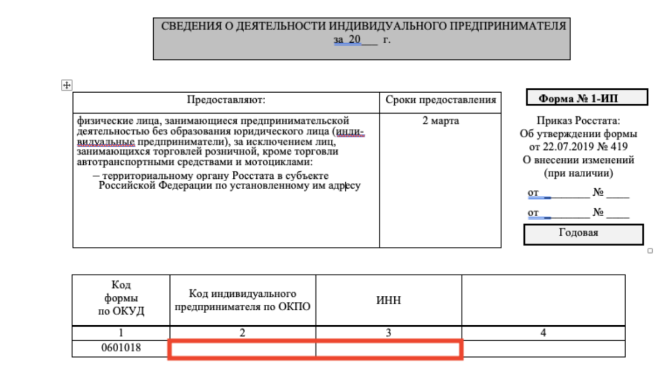 Сведения о деятельности индивидуального предпринимателя как заполнять - найдено 