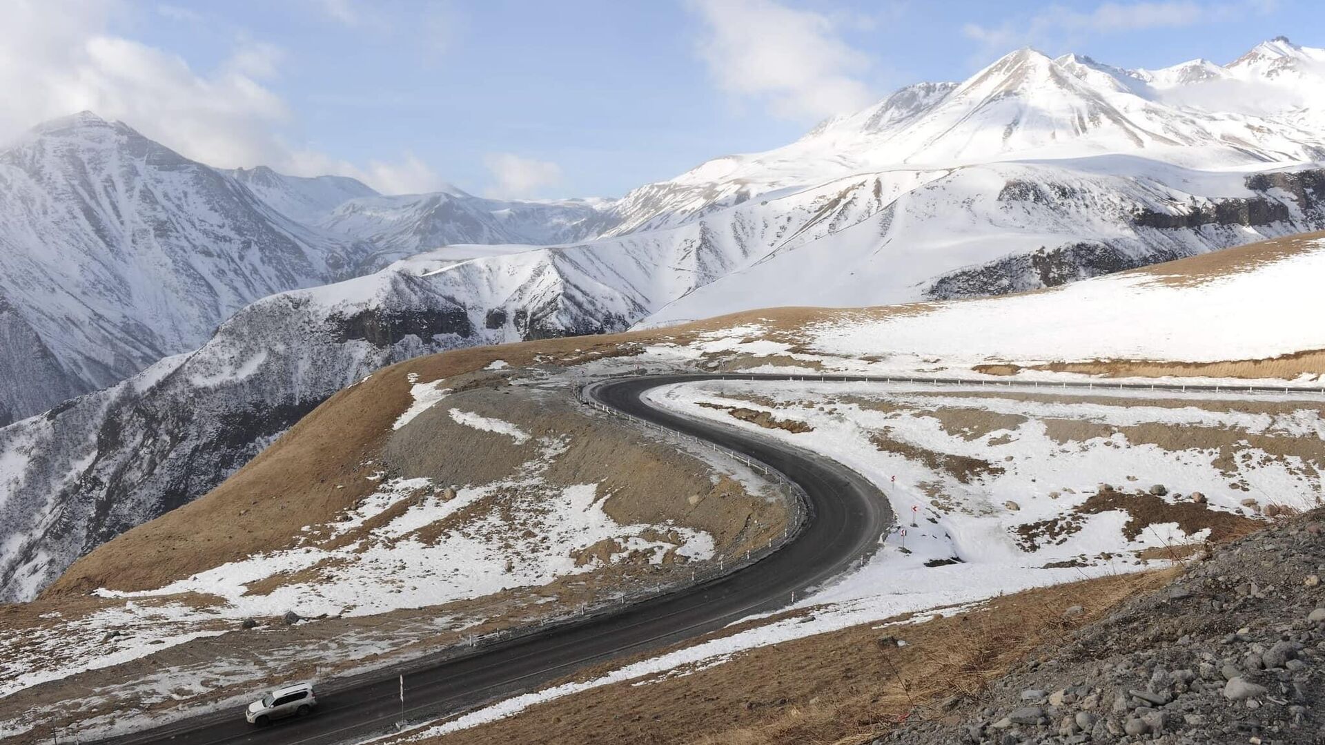 Дорога Мцхета - Степанцминда - Ларс - Sputnik Грузия, 1920, 27.12.2025