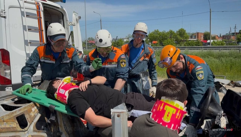 В Адыгее прошло крупное комплексное учение по ликвидации последствий дорожно-транспортного происшествия