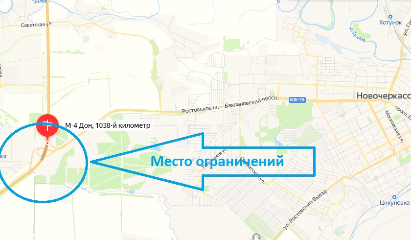 Карта м4 дон ростовская область