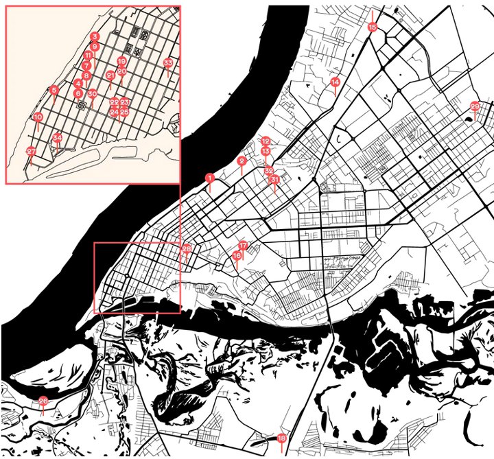 Схема Квартирной триеннале в Самаре