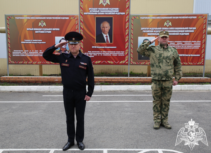 В Мордовии прошел строевой смотр военнослужащих и сотрудников Росгвардии 