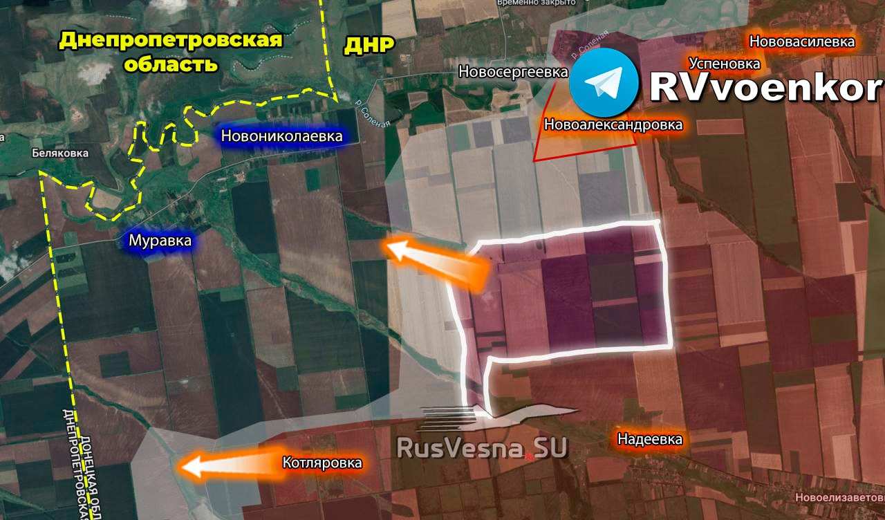 «Отважные» наступают, уже почти вплотную подойдя к Днепропетровской области (КАРТА) | Русская весна