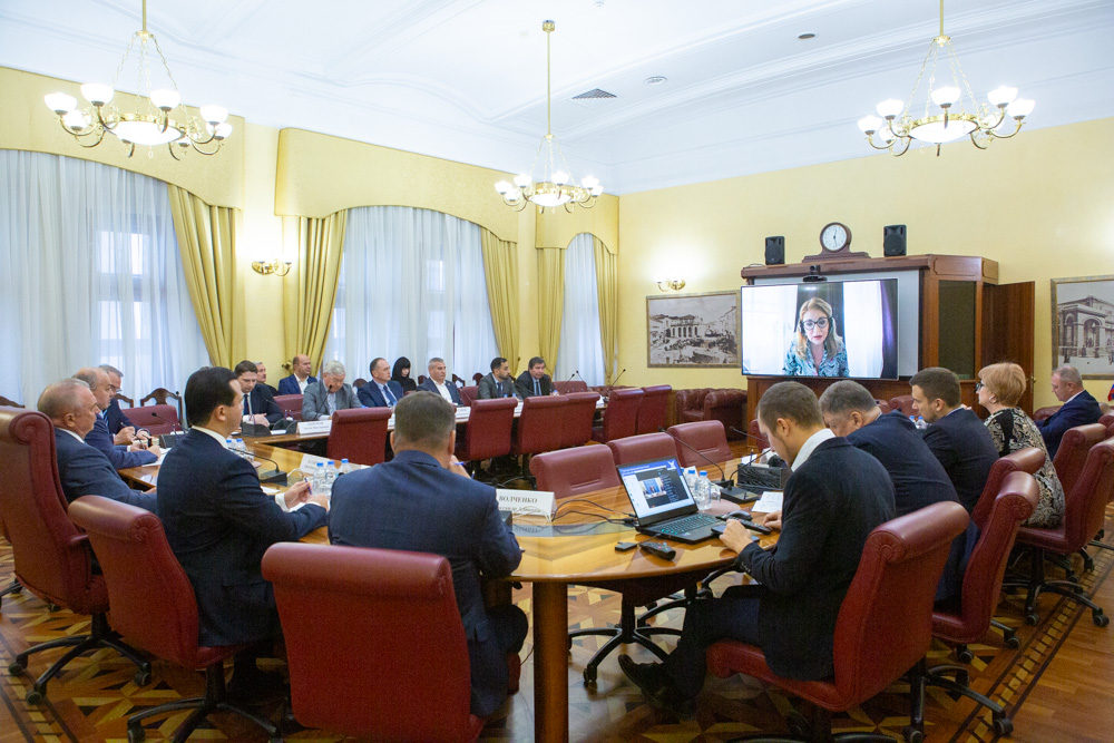 по видео-конференц-связи к встрече подключилась директор Группы цифровых технологий и трансформации бизнеса Б1 Вера Волкова