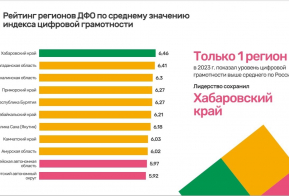 Хабаровский край подтвердил звание лидера по цифровой грамотности среди регионов ДФО