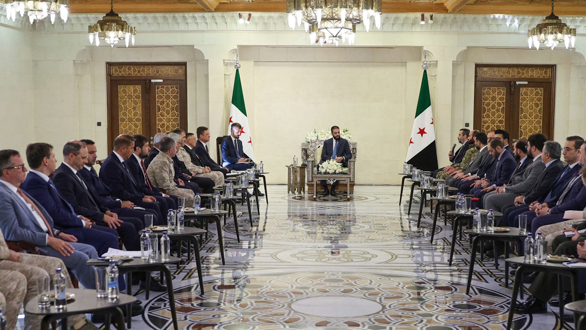 Встреча вице-премьера РФ Александра Новака с президентом Сирии Ахмедом аш-Шараа