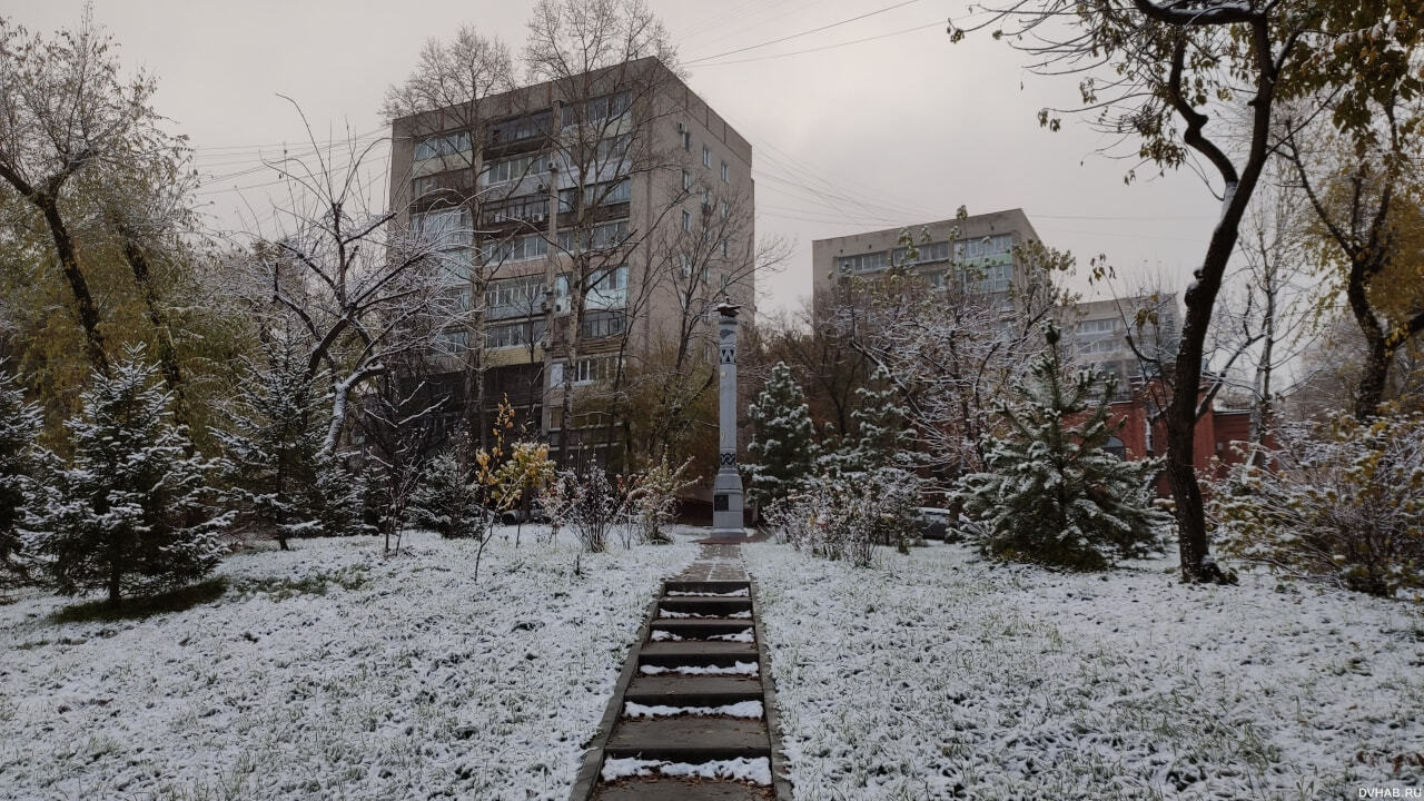Хабаровске выпал снег. Снежное утро. Хабаровск зимой. В Хабаровске выпал снег. Снегопад в Хабаровске.