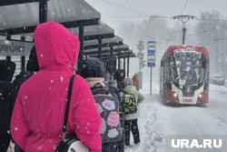 Общественный транспорт тоже ходит с перебоями