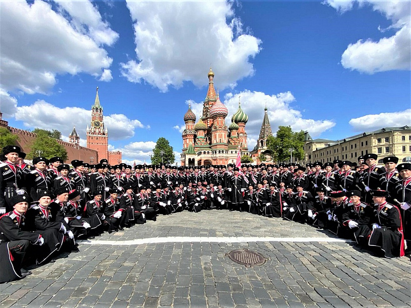 В Параде Победы в Москве участвовали кубанские казаки