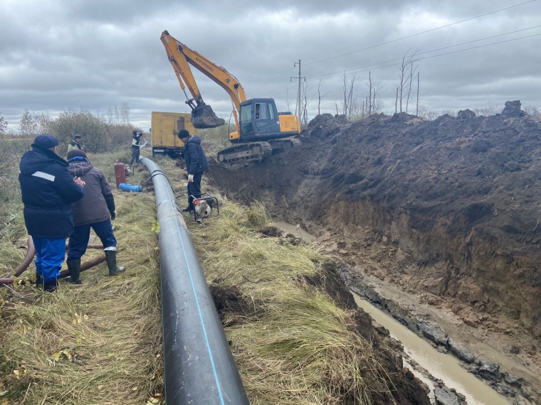 В Любинском районе Омской области проводят капремонт водопроводных сетей