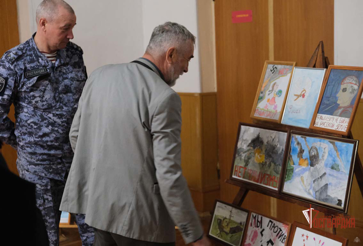Орловские росгвардейцы подвели итоги конкурса рисунков ко Дню Победы