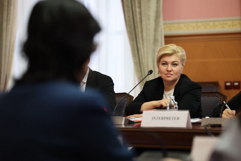 Н.В. Масягина на переговорах