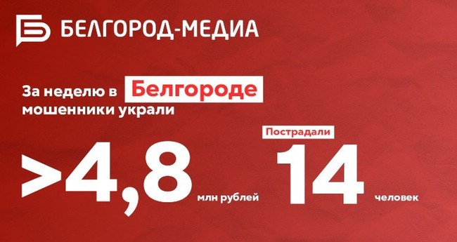 За неделю в Белгороде от действий мошенников пострадали 14 человек - Изображение 