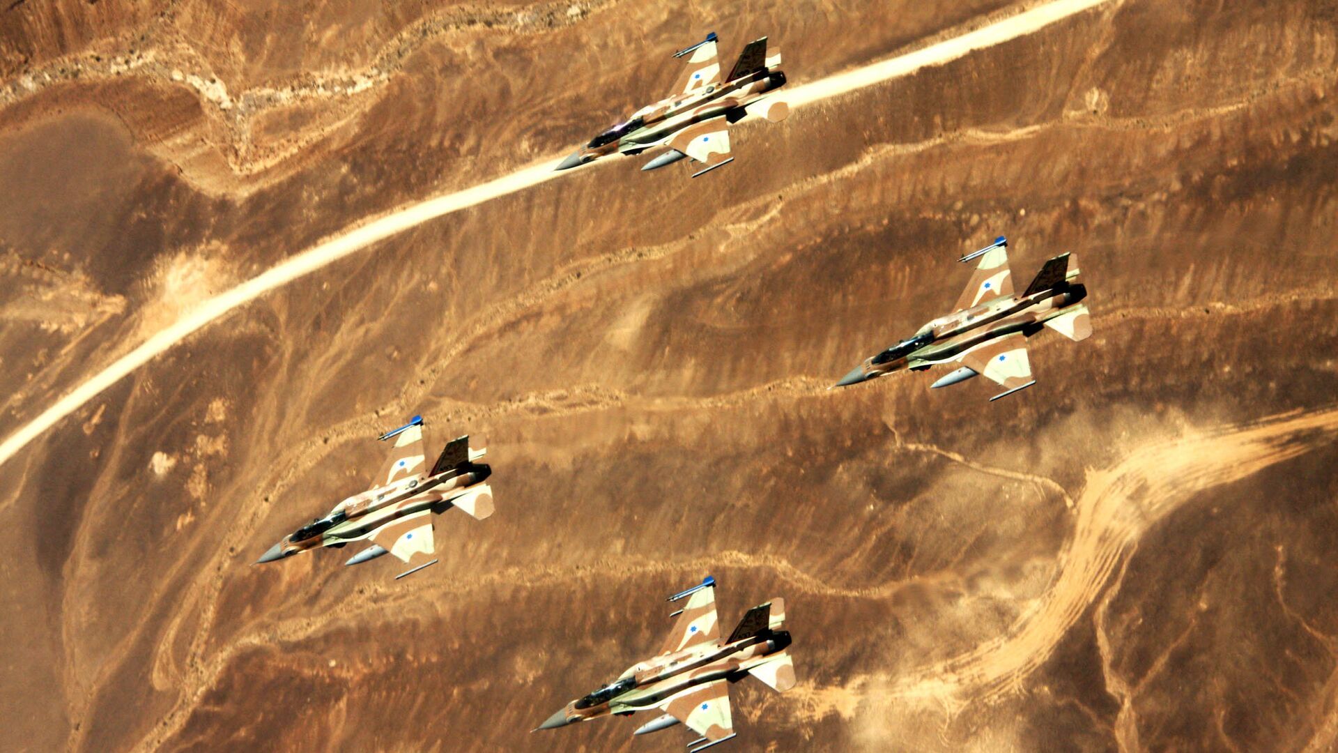 Звено истребителей F-16l Sufa ВВС Израиля. Архивное фото - РИА Новости, 1920, 02.01.2023