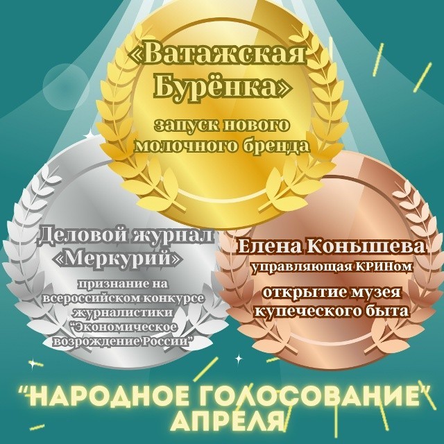 В Кировской области выбрали победителей премии «Бизнес-событие» апреля