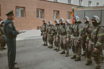 Как в институте отработали тактику тушения пожаров