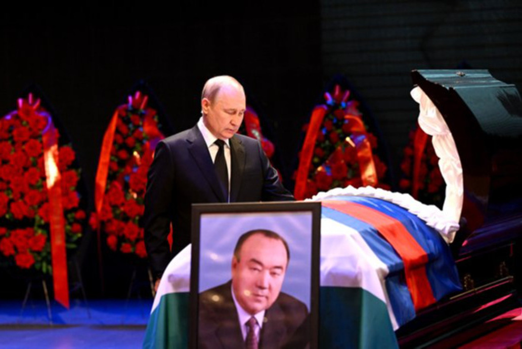 Путин на церемонии прощания