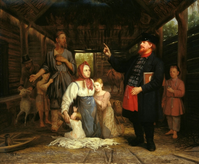 Александр Красносельский. Сбор недоимок. 1869