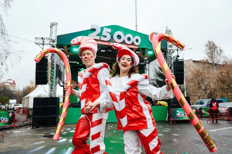 Торжественная церемония открытия 25-тысячного магазина "Пятёрочка" состоялась в Екатеринбурге Торговая сеть "Пятёрочка"