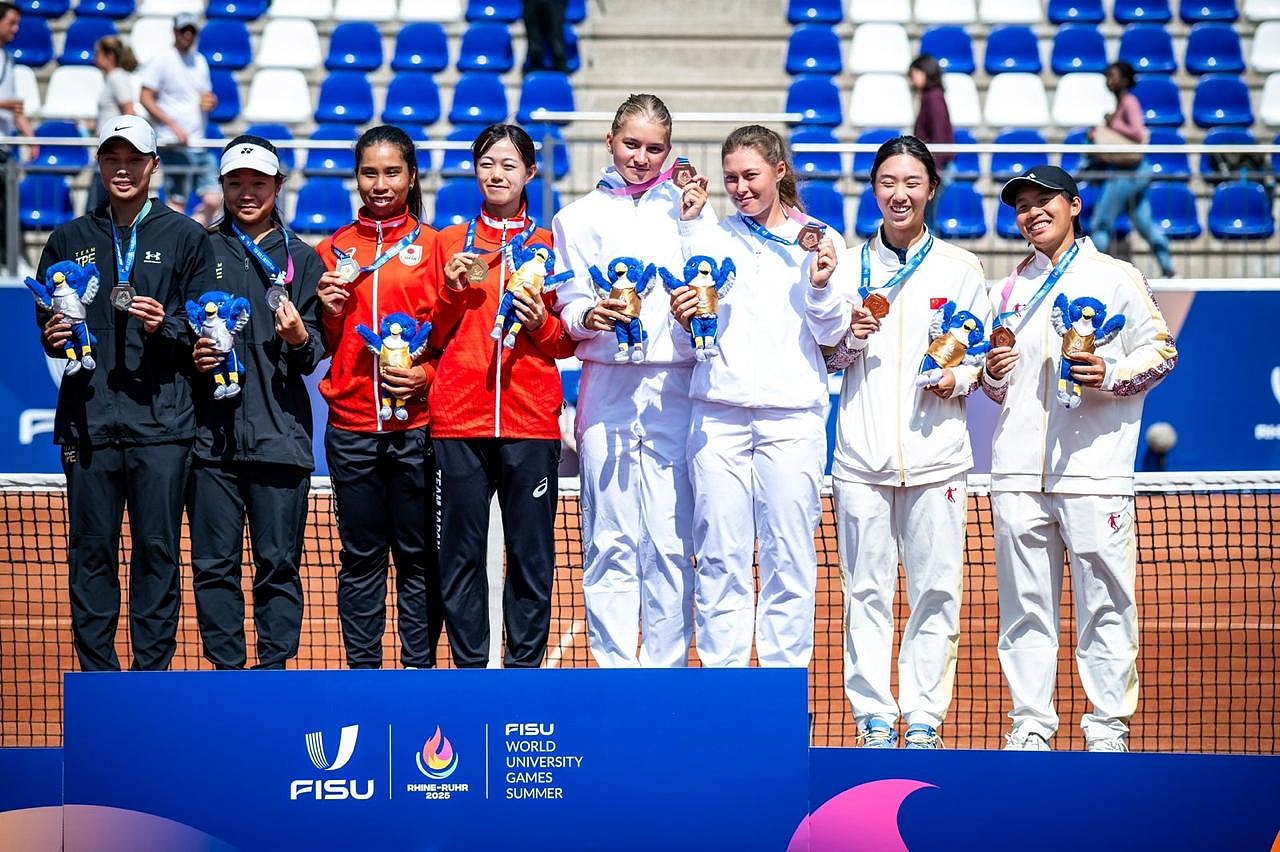 Российские студенты-теннисисты завоевали три медали на XXXII Всемирных студенческих играх FISU