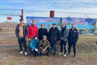 Выездное занятие студентов Новосибирского ГАУ в ЗАО племзавод «Ирмень»