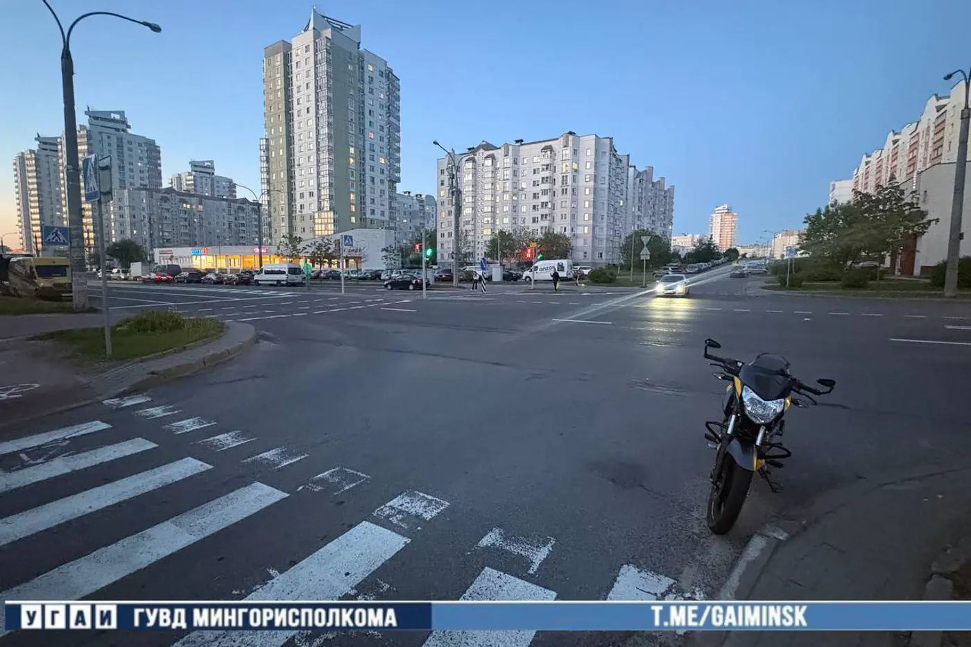 В Минске 17-летний водитель мопеда пострадал после опасного маневра Nissan
