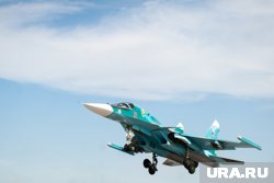 Российский бомбардировщик Су-34 уничтожил опорный пункт ВСУ