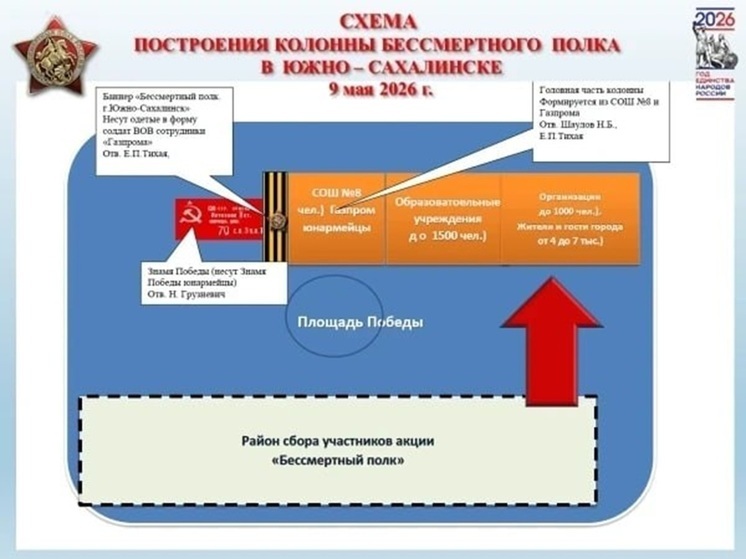 Жителей Сахалинской области приглашают присоединиться к шествию Бессмертного полка 9 мая