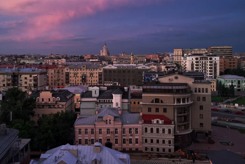 Москва, вид на район Якиманка