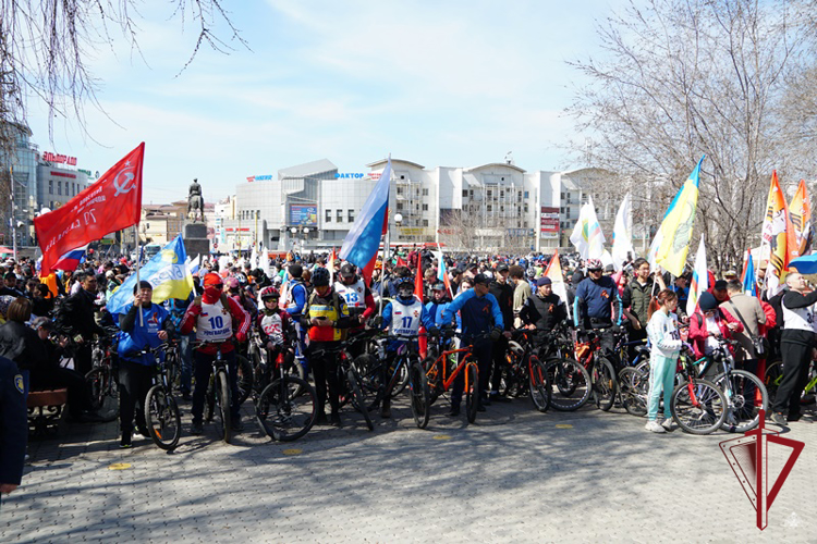 Росгвардейцы Бурятии приняли участие в велопробеге «Звезда Победы»
