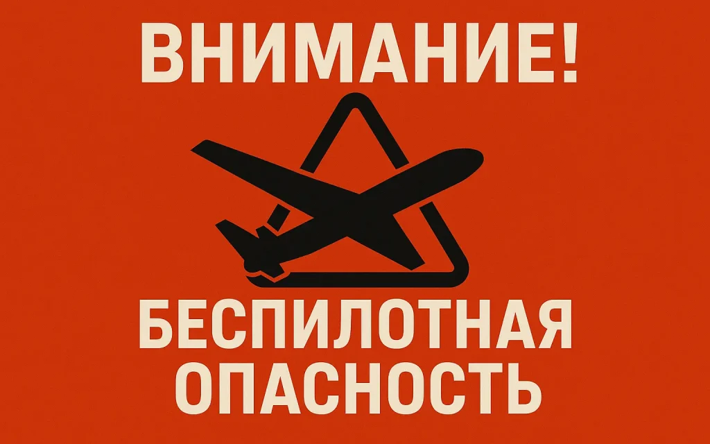 В Брянской области более 9 часов действует беспилотная опасность
